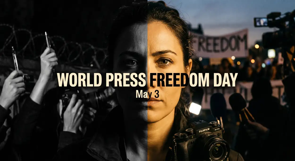 Free Download World Press Freedom Day 2026 Slogan Ideas - High Quality World Press Freedom Day 2026 Image