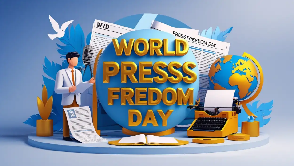 world press freedom day poster background