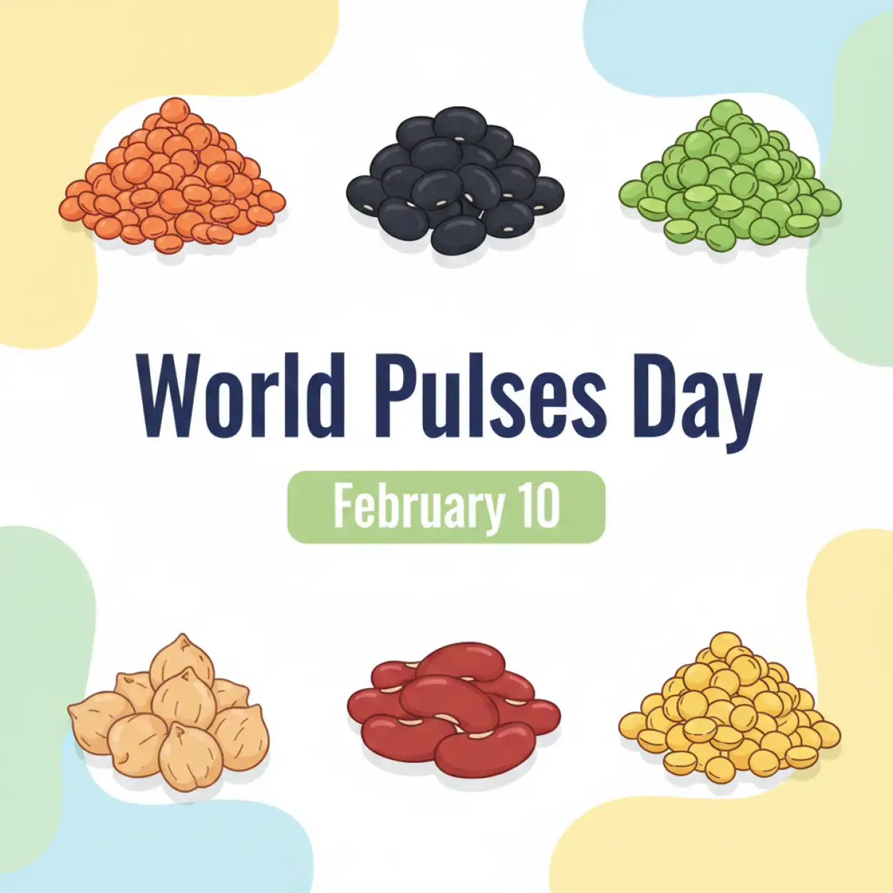 world pulses day drawing