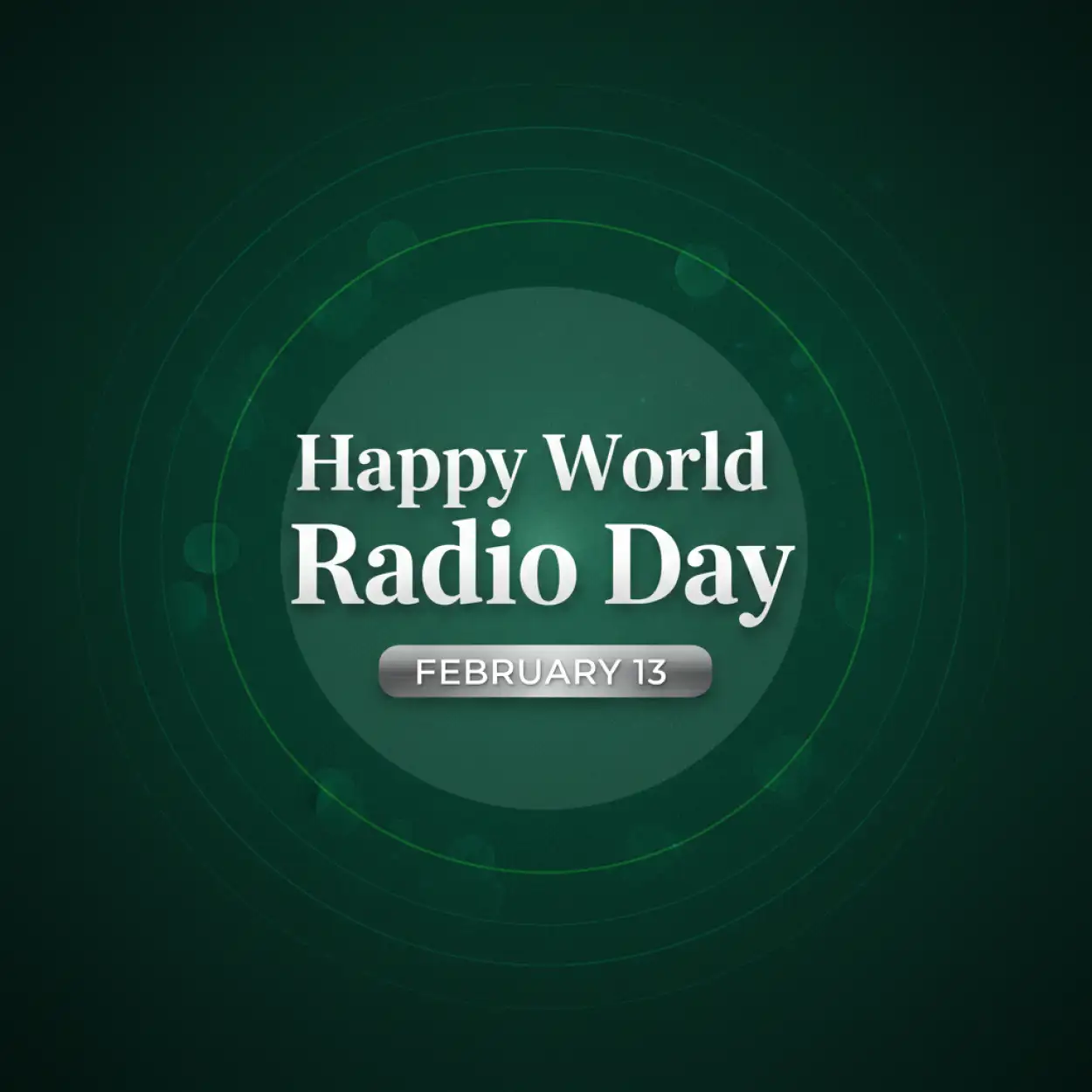 world radio day creative social media design