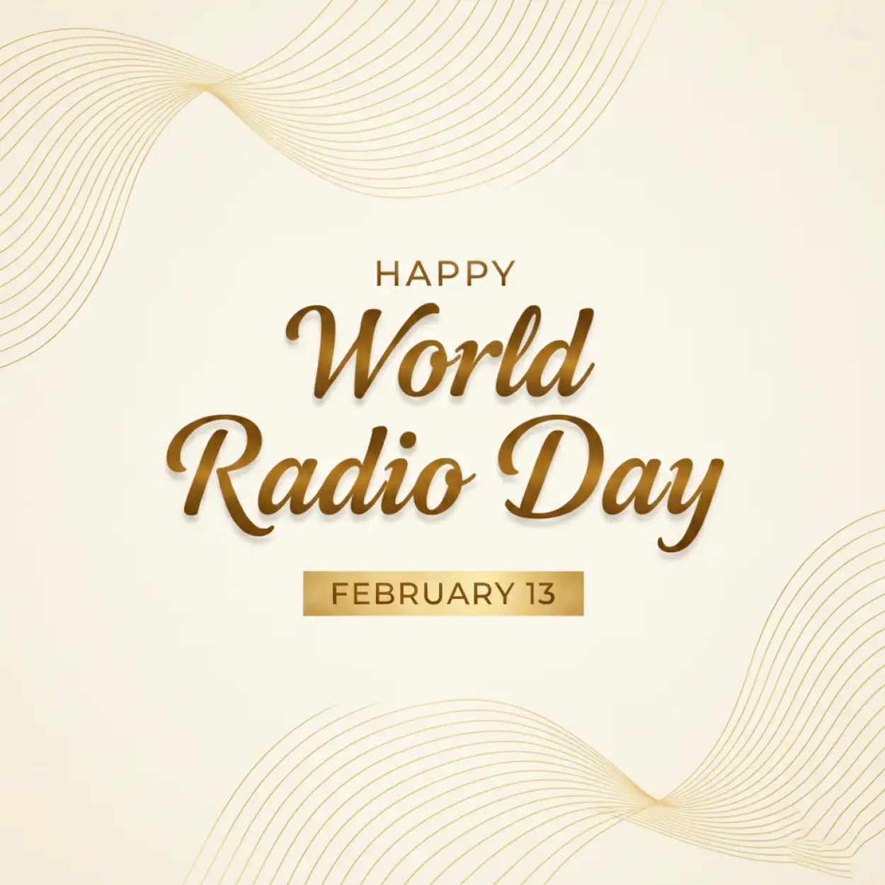 world radio day event invitation template