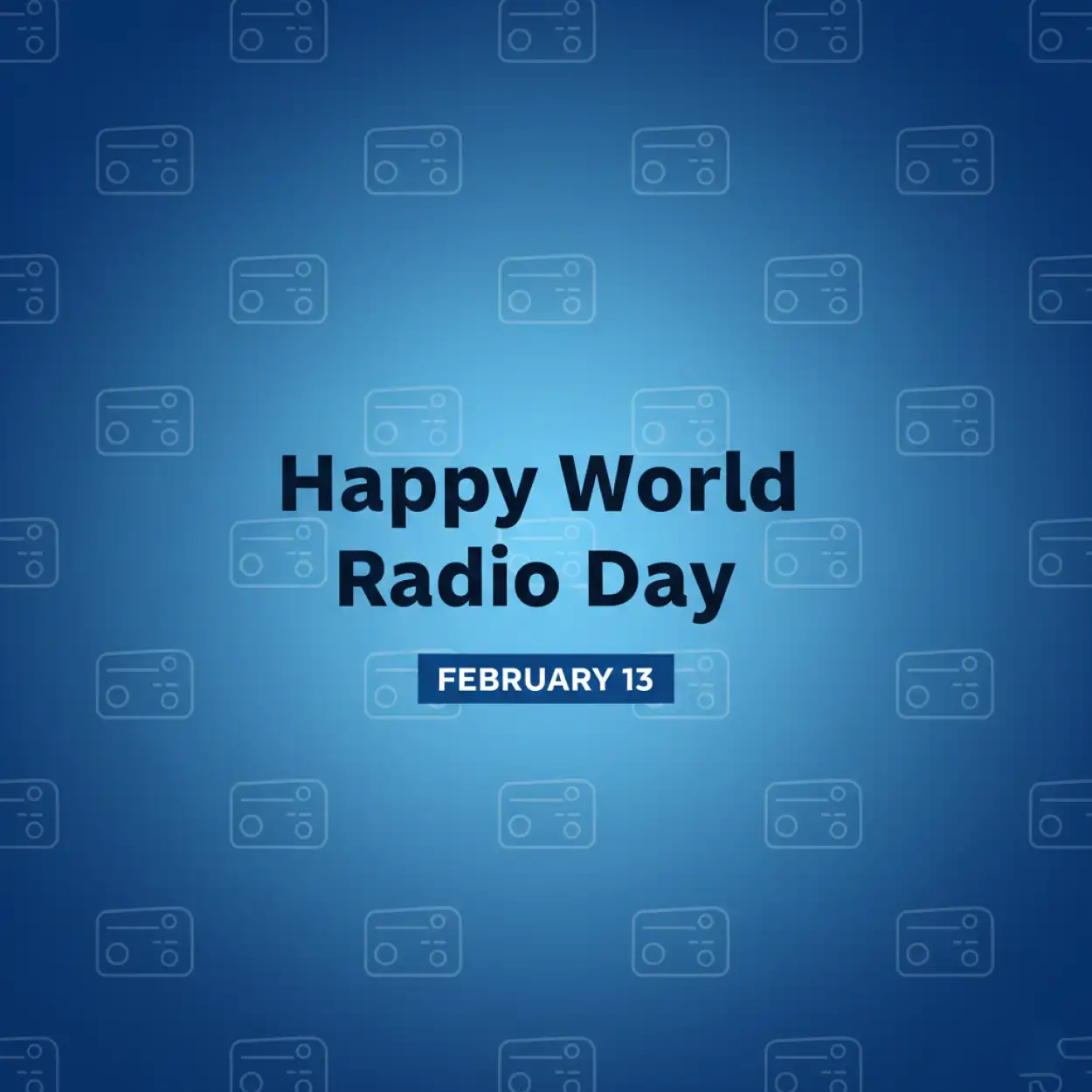 world radio day facebook post content