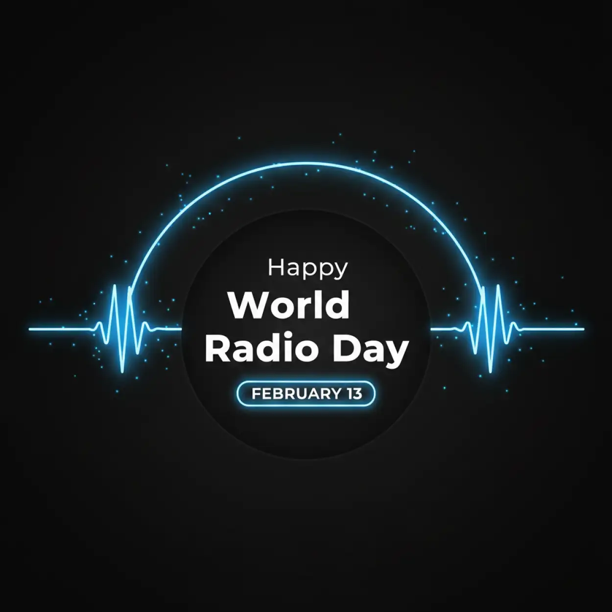 world radio day hd social media template