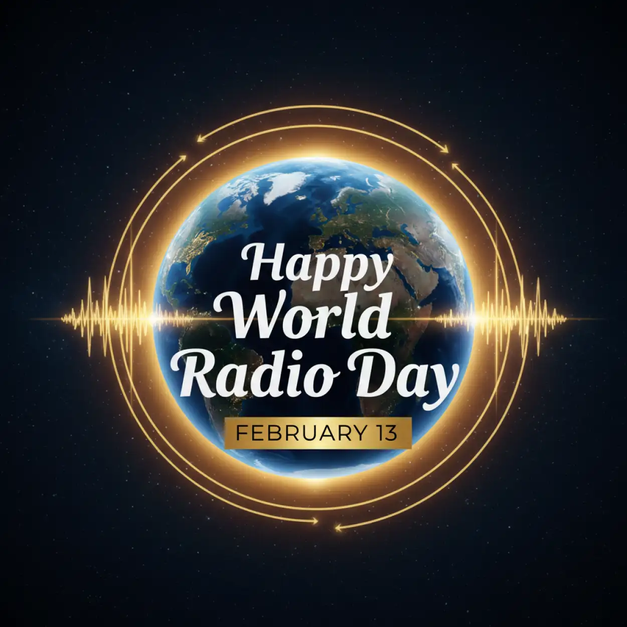 world radio day official logo png