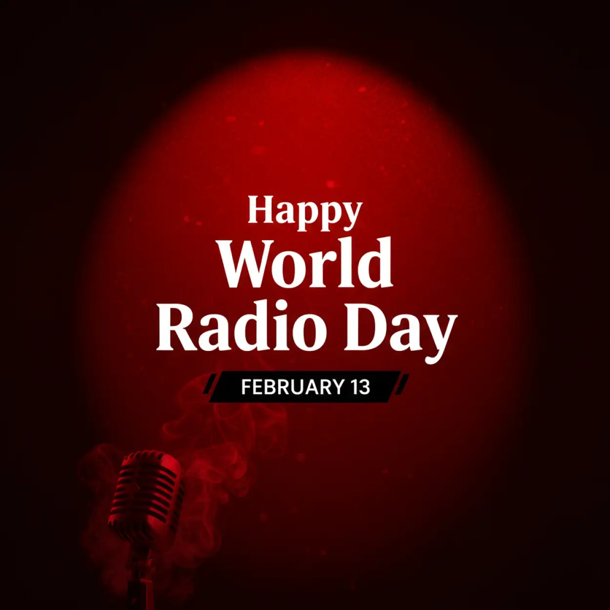 world radio day theme based poster