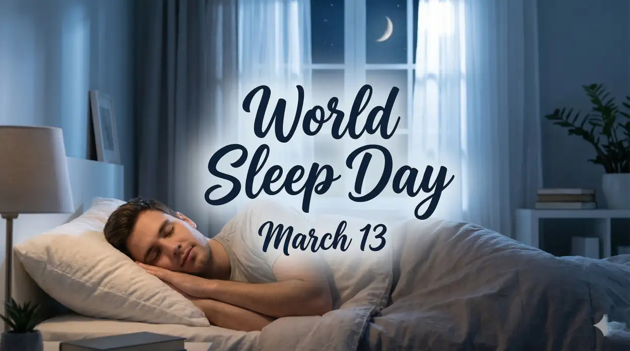 Free Download World Sleep Day Caption For Facebook Post - High Quality World Sleep Day Image