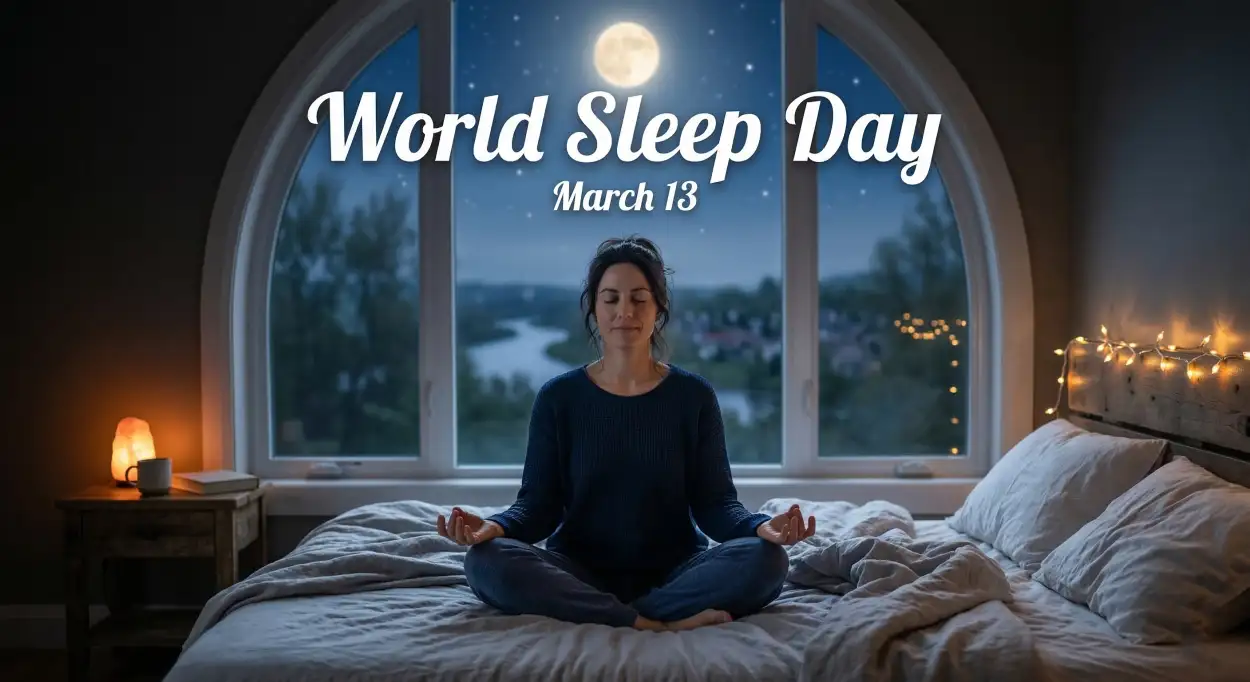 Free Download World Sleep Day Sleep Wellness Awareness Message - High Quality World Sleep Day Image