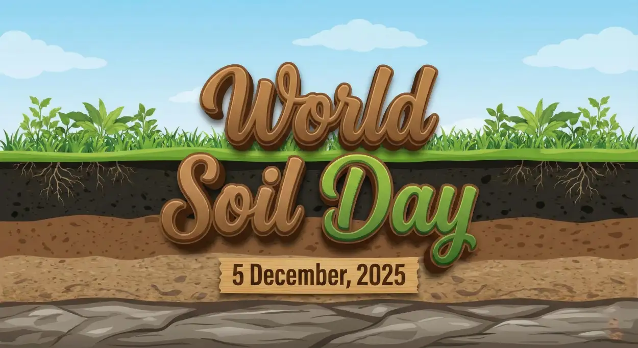 world soil day 2025 banner design transparent background