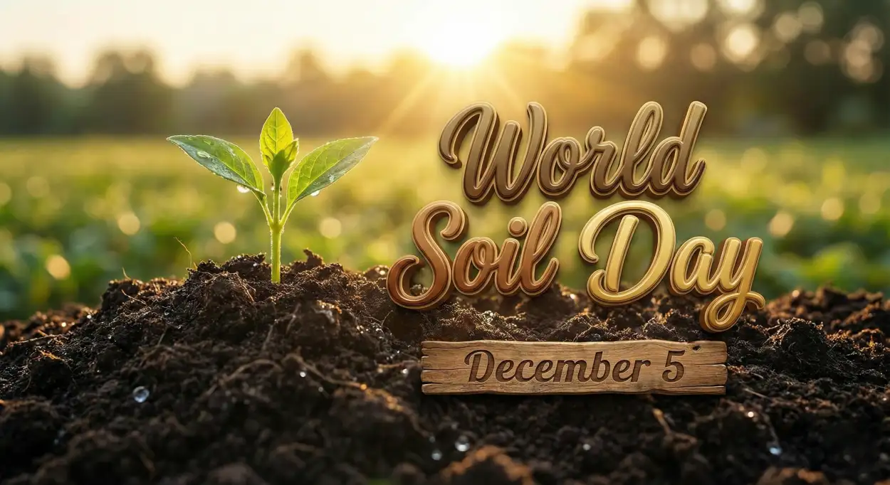 Free Download World Soil Day Concept Banner Design Mockup - High Quality World Soil Day Background