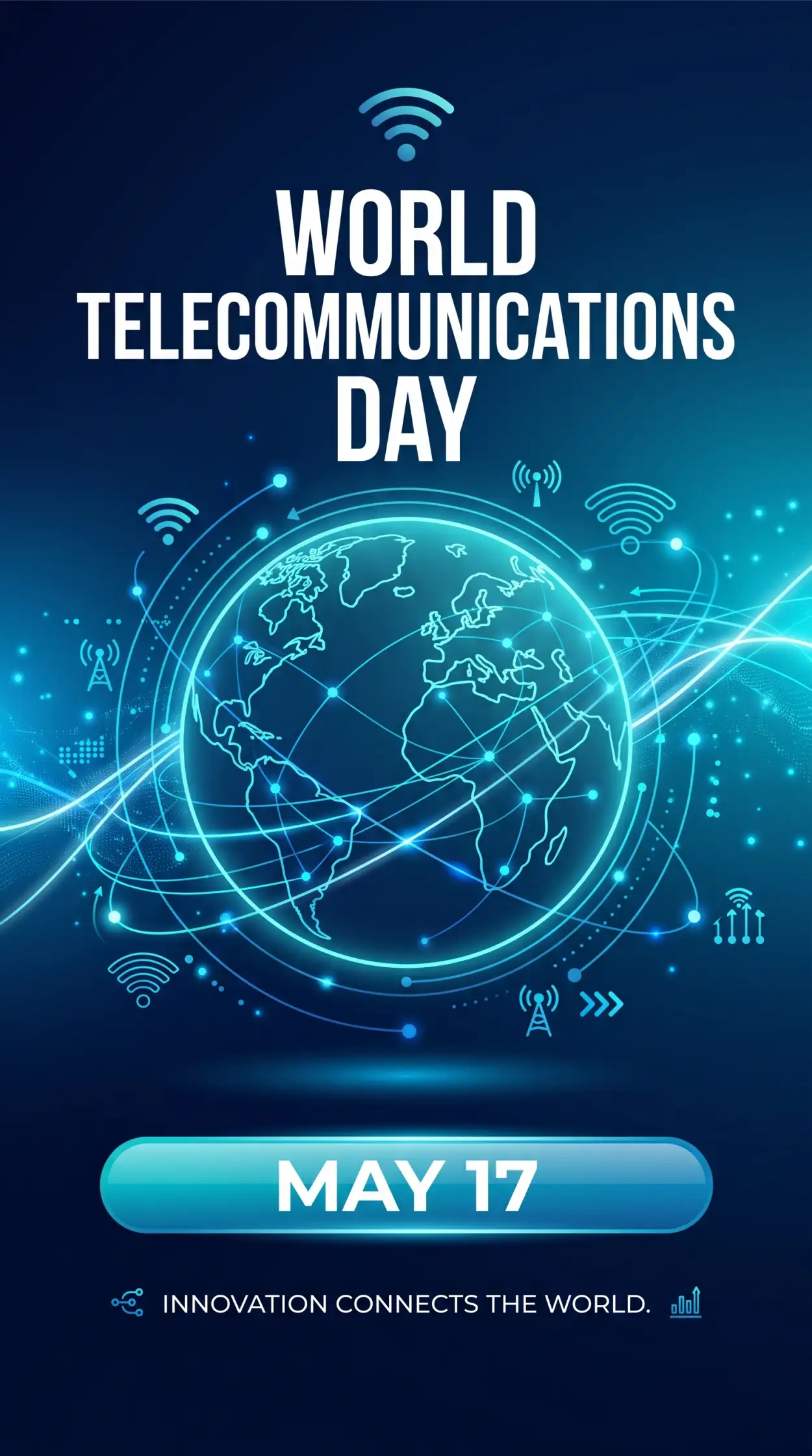 Free Download World Telecommunications Day 2026 Data Transfer Illustration - High Quality World Telecommunications Day Image