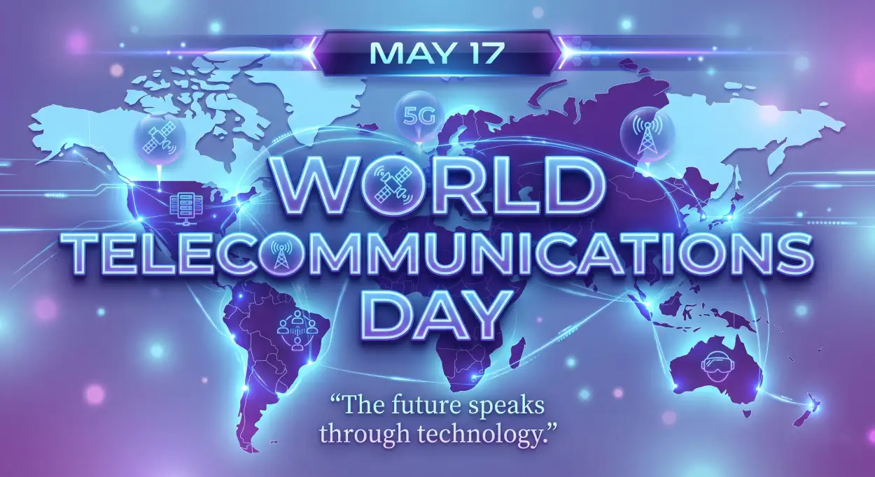 Free Download World Telecommunications Day 2026 Digital Future Banner - High Quality World Telecommunications Day Image