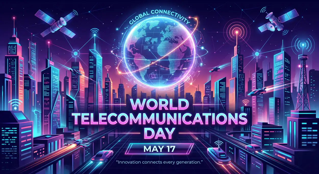 Free Download World Telecommunications Day 2026 Instagram Post Template - High Quality World Telecommunications Day Image