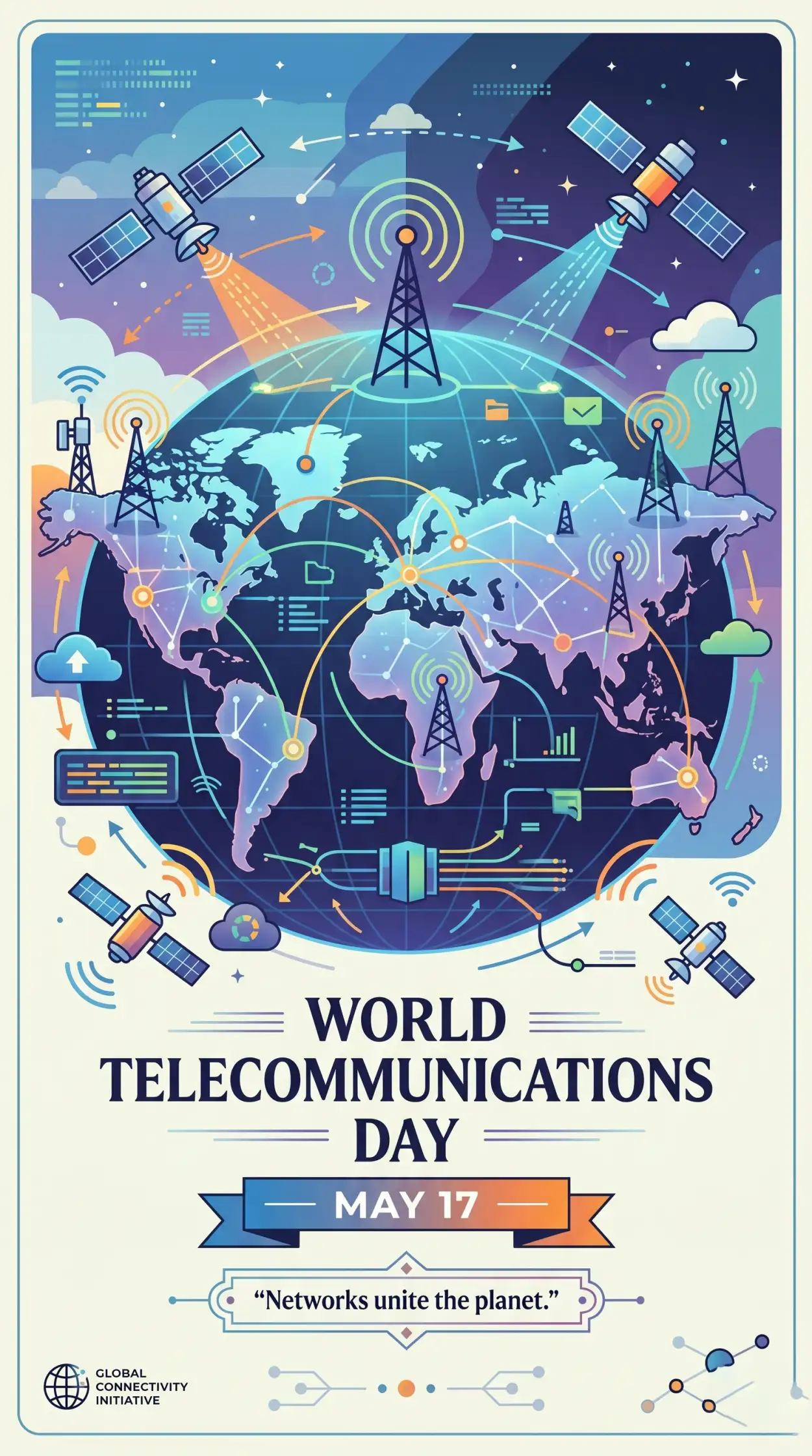Free Download World Telecommunications Day 2026 Internet World Illustration - High Quality World Telecommunications Day Image