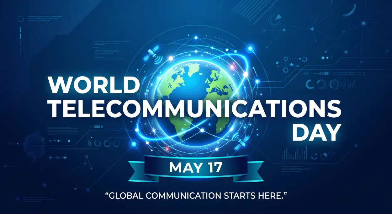 Free Download World Telecommunications Day 2026 Online Communication Concept - High Quality World Telecommunications Day Image