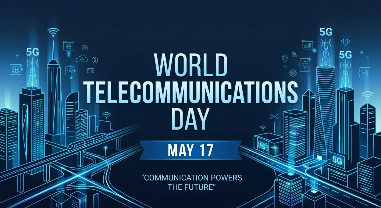 Free Download World Telecommunications Day 2026 Telecom Digital Future - High Quality World Telecommunications Day Image