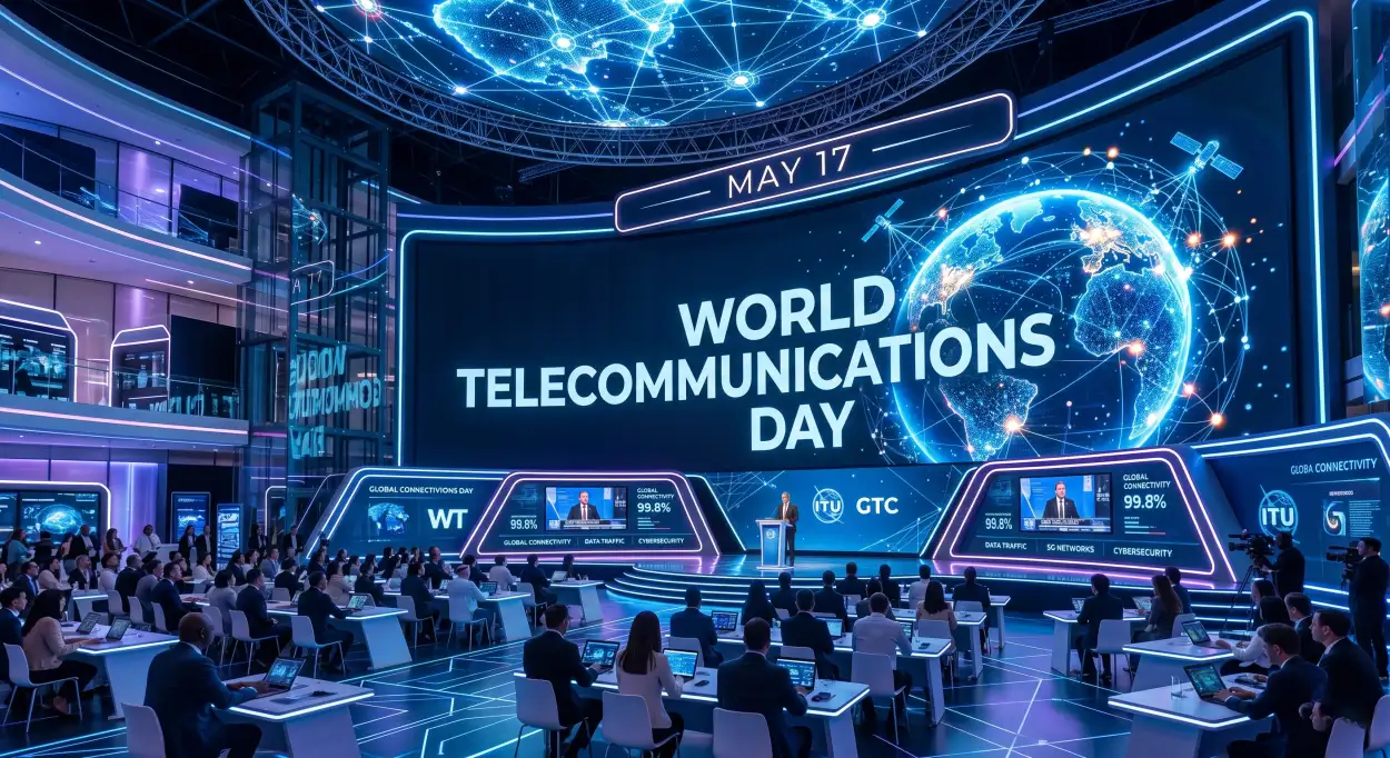 Free Download World Telecommunications Day 2026 Telecom Industry Banner - High Quality World Telecommunications Day Image
