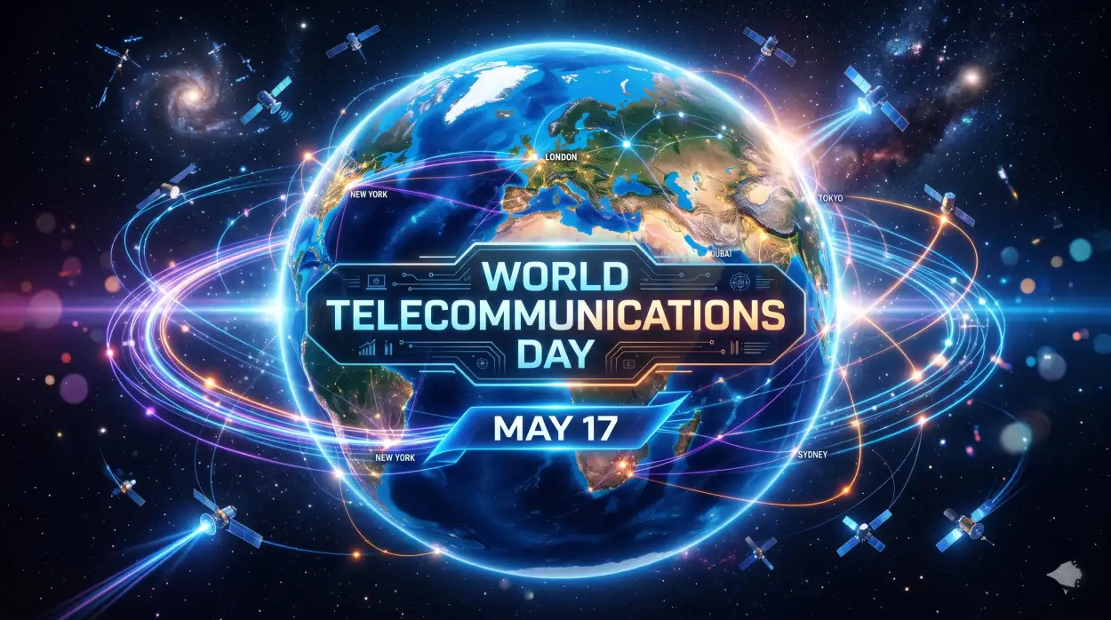 Free Download World Telecommunications Day 2026 Virtual Telecom Wallpaper - High Quality World Telecommunications Day Image