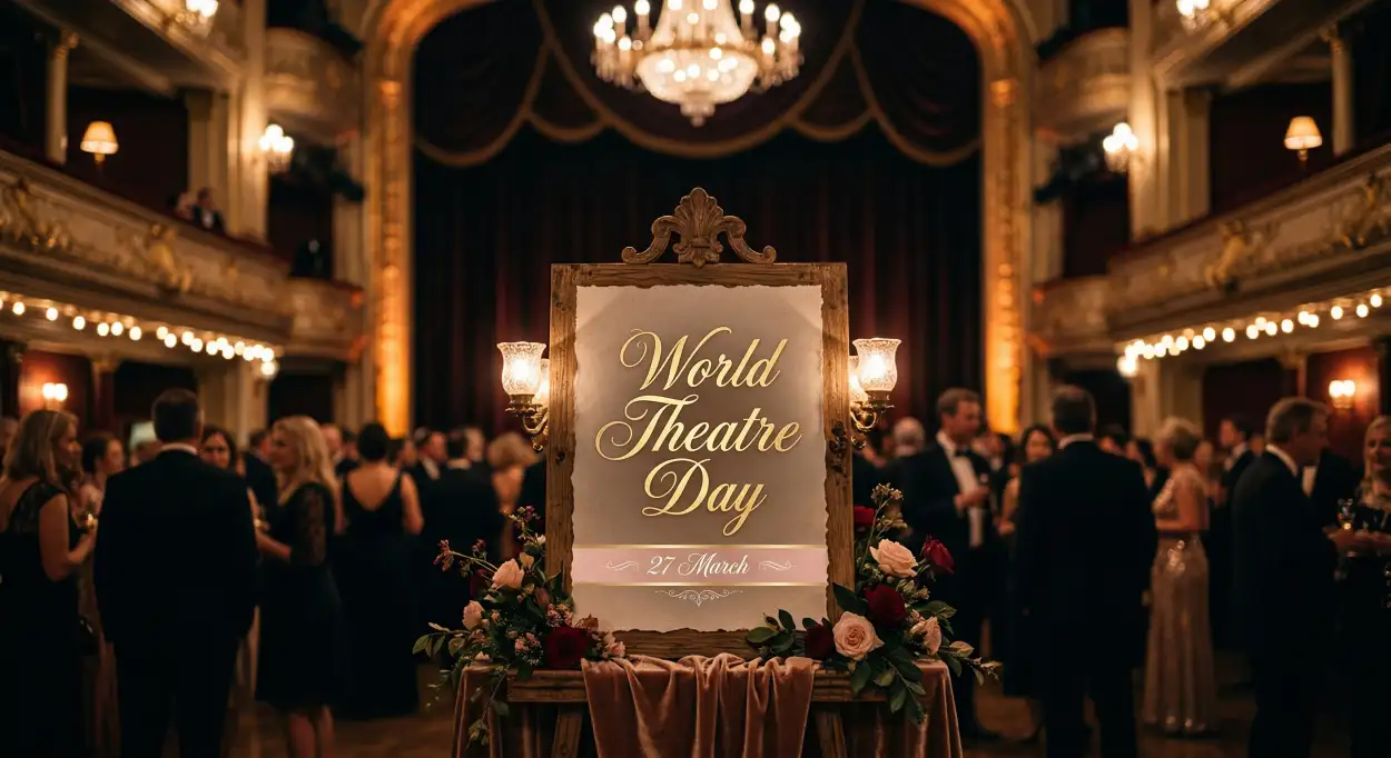 Free Download World Theatre Day Creative Ads Design - High Quality World Theatre Day Image