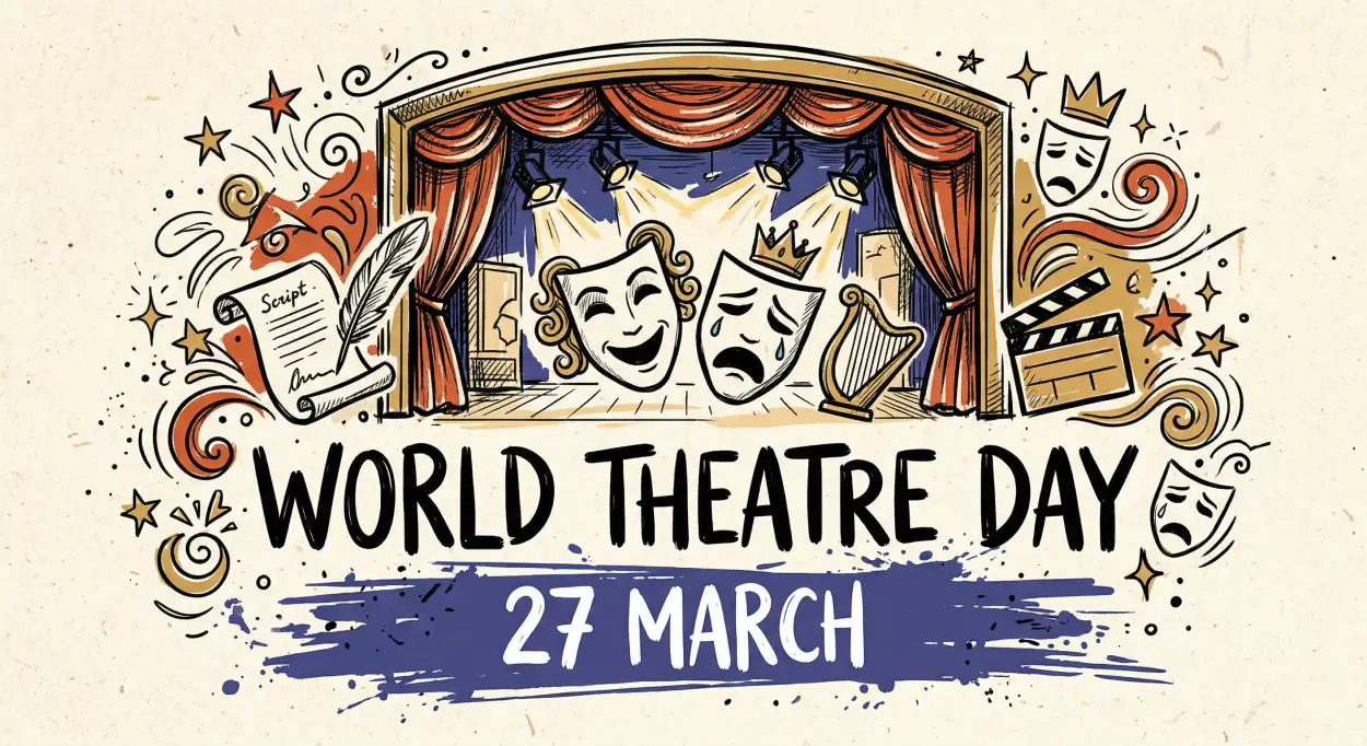 Free Download World Theatre Day Drawing Competition Ideas - High Quality World Theatre Day Image