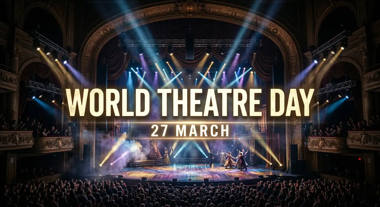 Free Download World Theatre Day Flex Banner - High Quality World Theatre Day Image