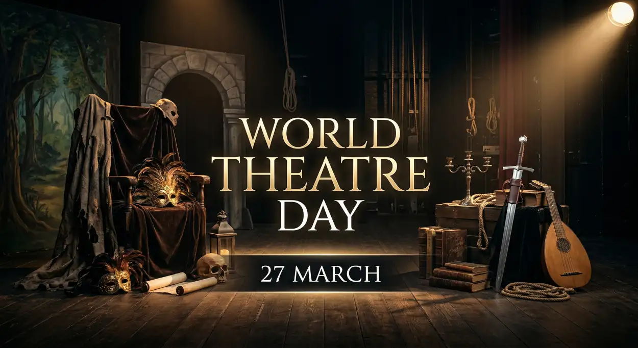 Free Download World Theatre Day Greetings Text - High Quality World Theatre Day Image