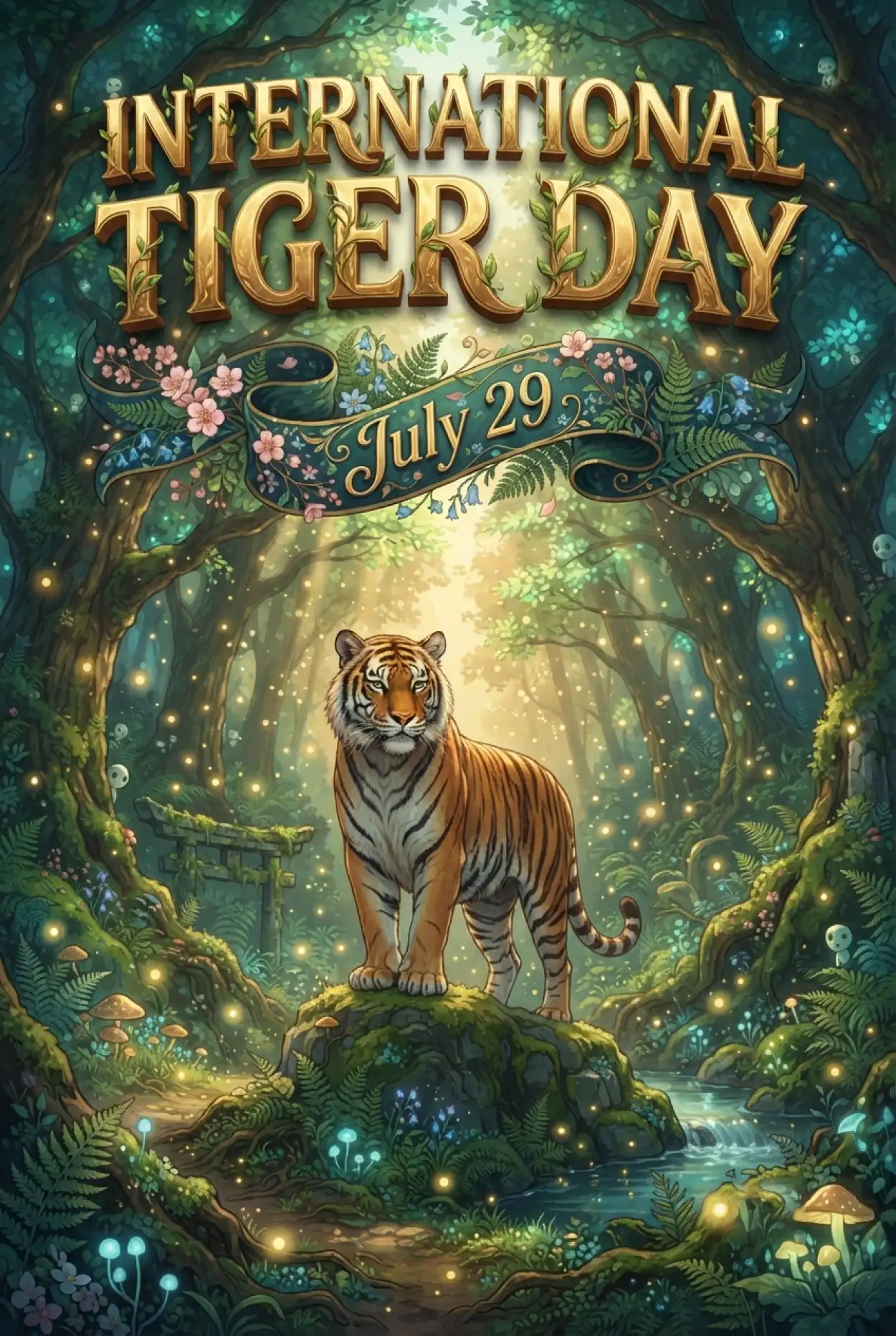 Free Download World Tiger Day 2026 Printable Flyer - High Quality International Tiger Day 2026 Image