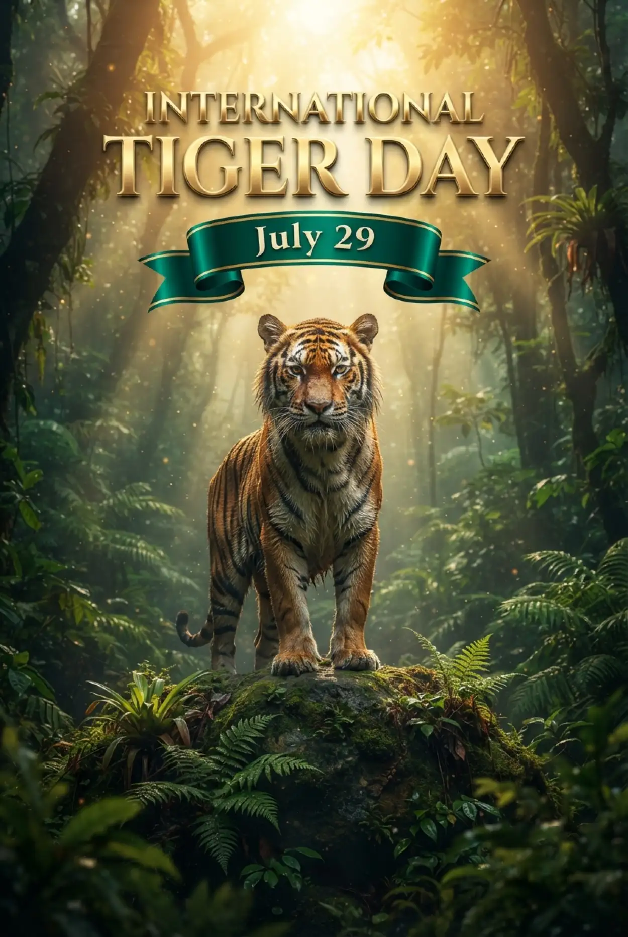 Free Download World Tiger Day 2026 Social Media Template - High Quality International Tiger Day 2026 Image