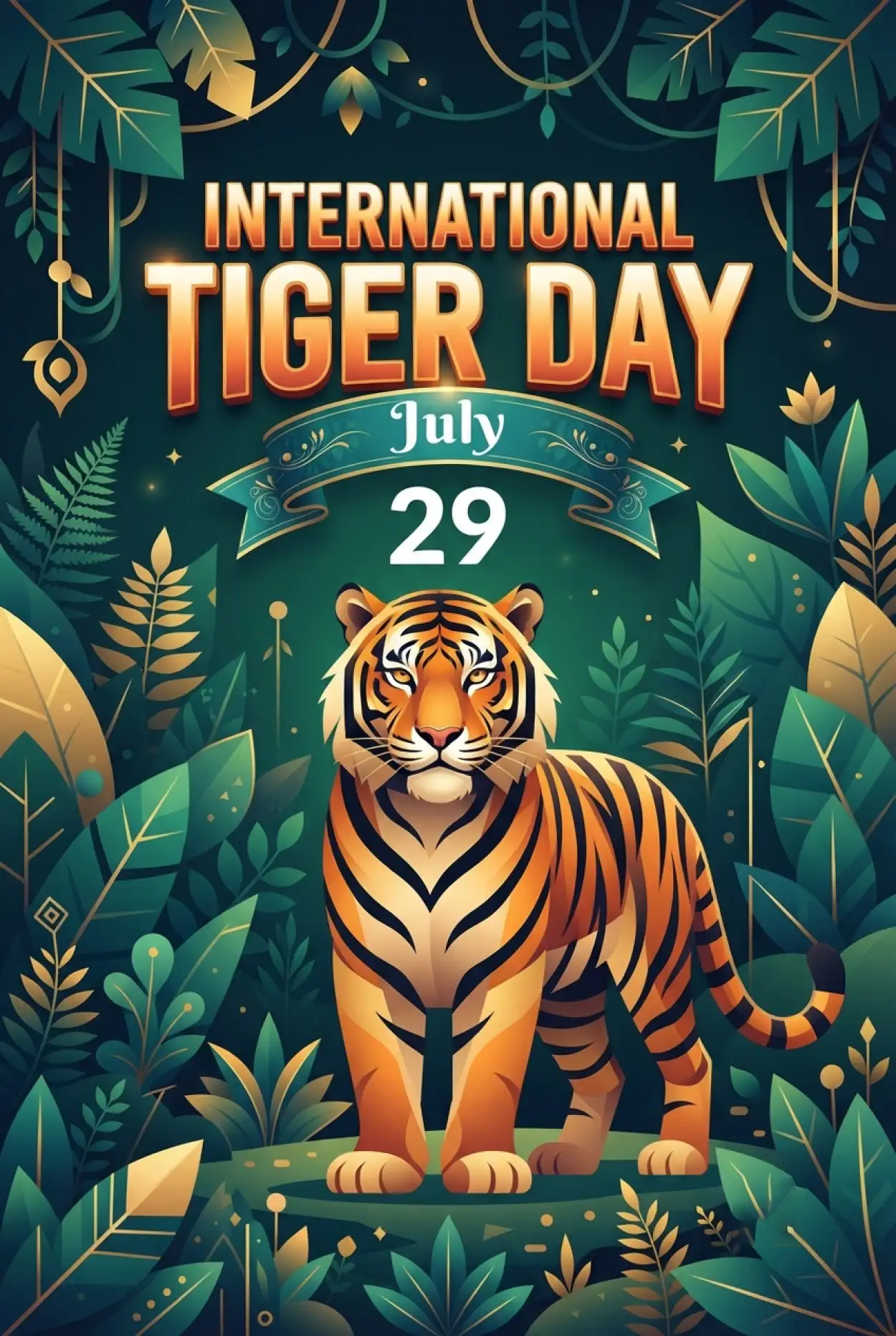 Free Download World Tiger Day 2026 Vector Art - High Quality International Tiger Day 2026 Image
