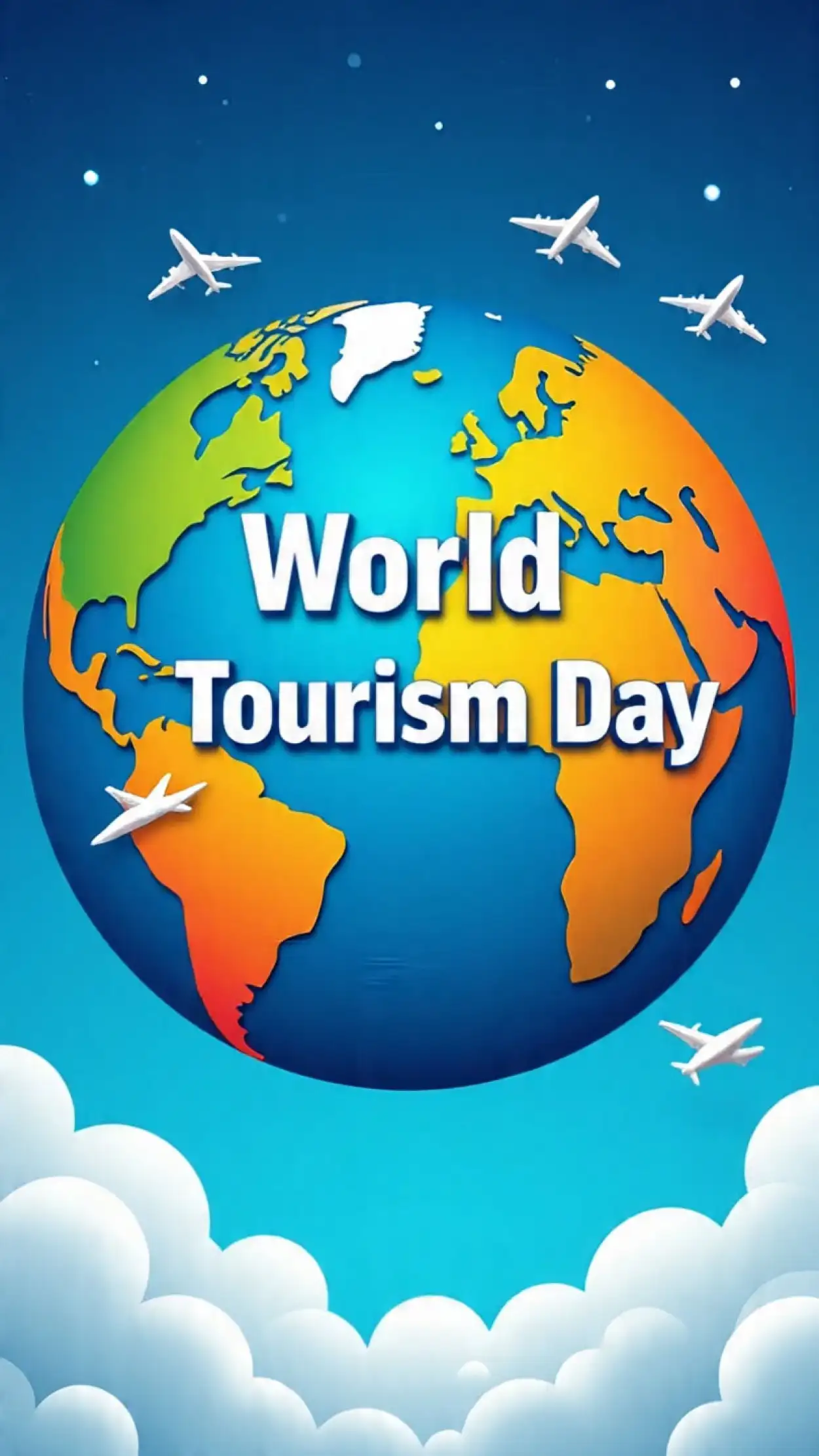 Free Download World Tourism Day Message For Friends And Family - High Quality World Tourism Day Background