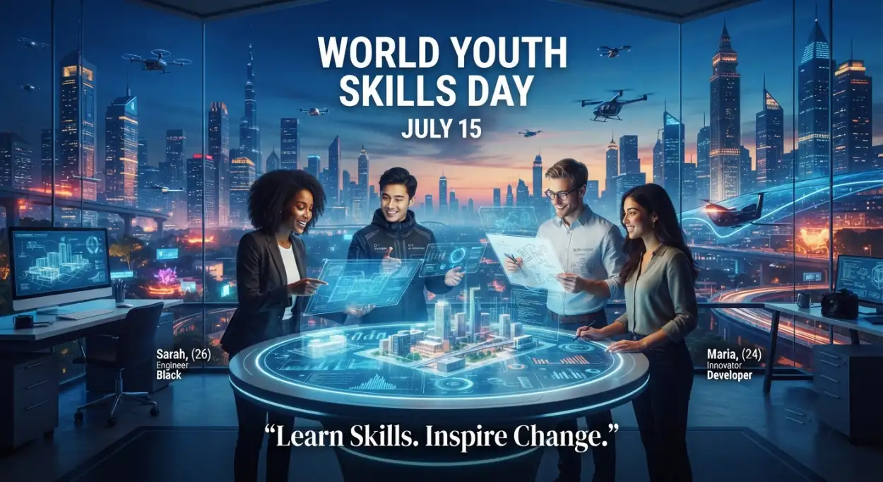 Free Download World Youth Skills Day 2026 Career Skills Banner - High Quality World Youth Skills Day 2026 Banner Image