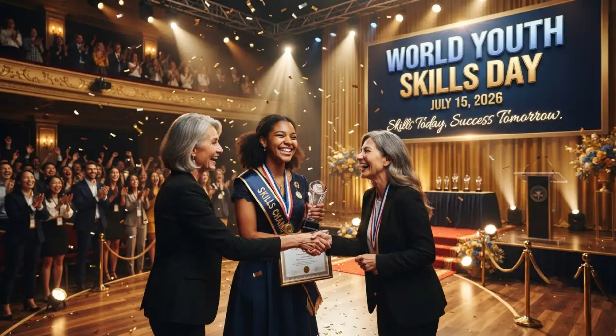 Free Download World Youth Skills Day 2026 College Banner - High Quality World Youth Skills Day 2026 Banner Image
