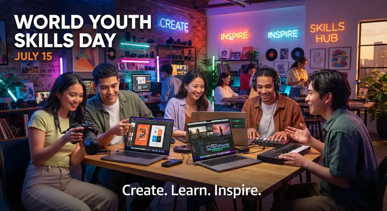 Free Download World Youth Skills Day 2026 Digital Campaign Banner - High Quality World Youth Skills Day 2026 Poster Image