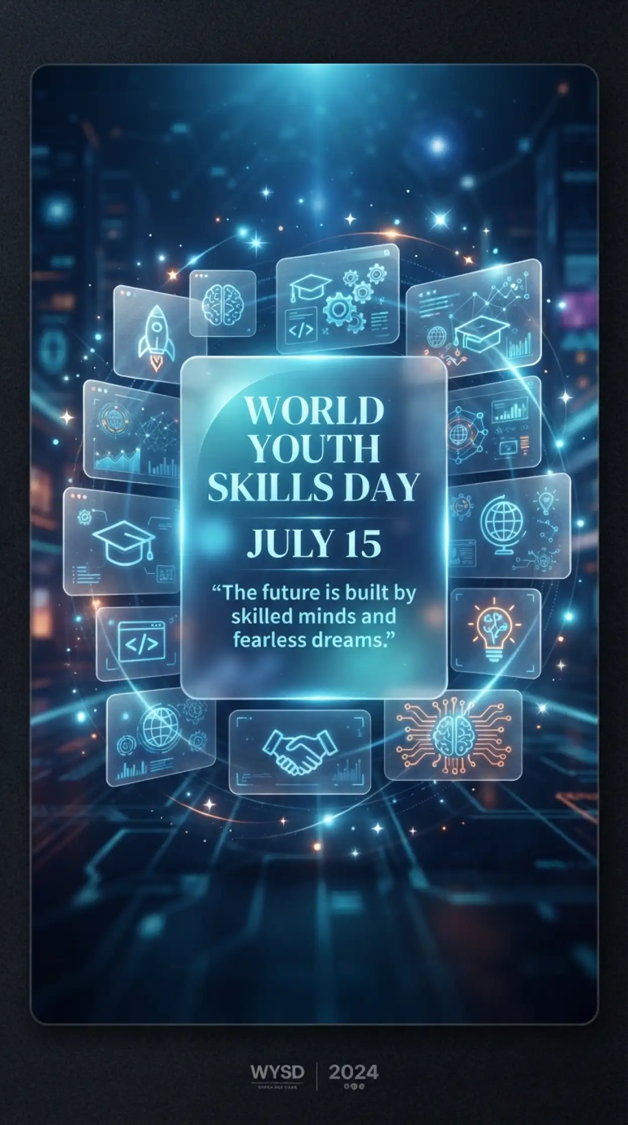 Free Download World Youth Skills Day 2026 Digital Poster - High Quality World Youth Skills Day 2026 Poster Image