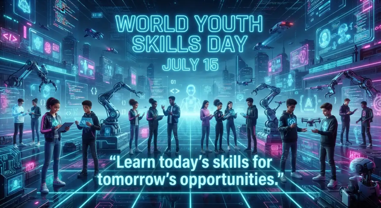 Free Download World Youth Skills Day 2026 Editable Poster - High Quality World Youth Skills Day 2026 Poster Image