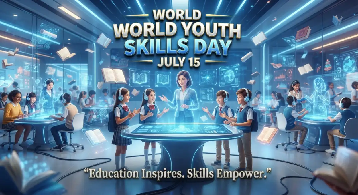 Free Download World Youth Skills Day 2026 Education Campaign Banner - High Quality World Youth Skills Day 2026 Banner Image