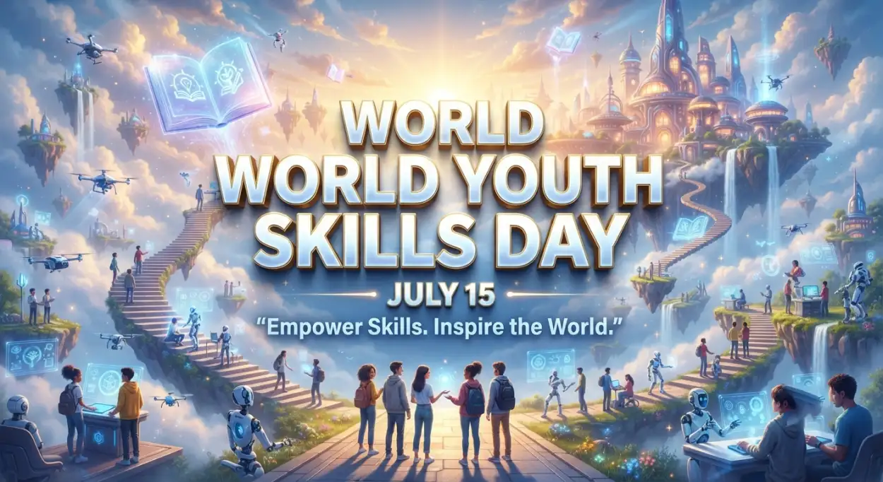Free Download World Youth Skills Day 2026 Employment Skills Banner - High Quality World Youth Skills Day 2026 Banner Image