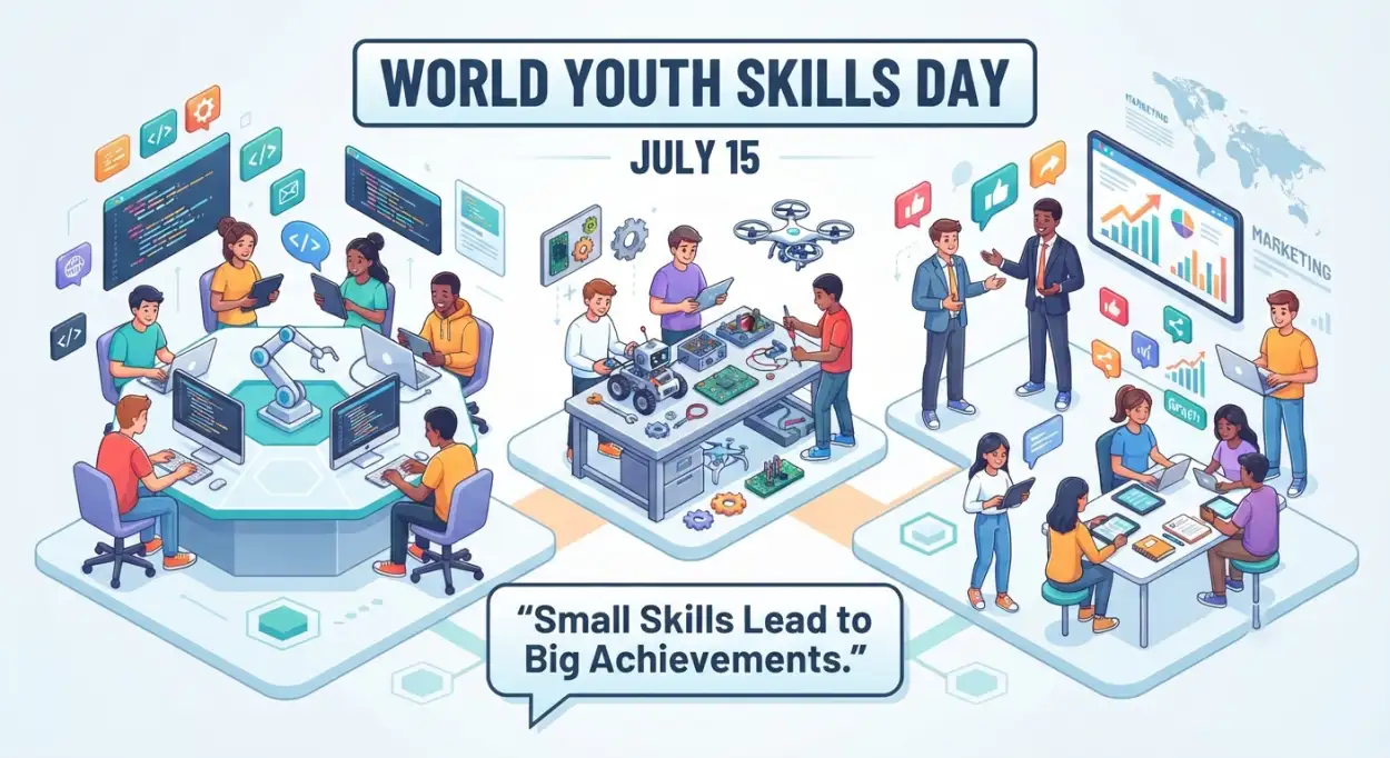 Free Download World Youth Skills Day 2026 Facebook Banner - High Quality World Youth Skills Day 2026 Banner Image