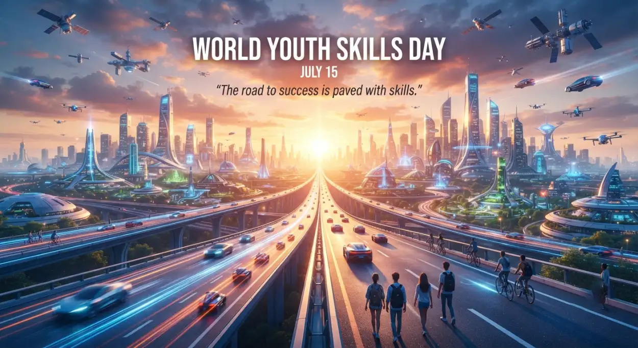 Free Download World Youth Skills Day 2026 Flyer And Poster - High Quality World Youth Skills Day 2026 Poster Image