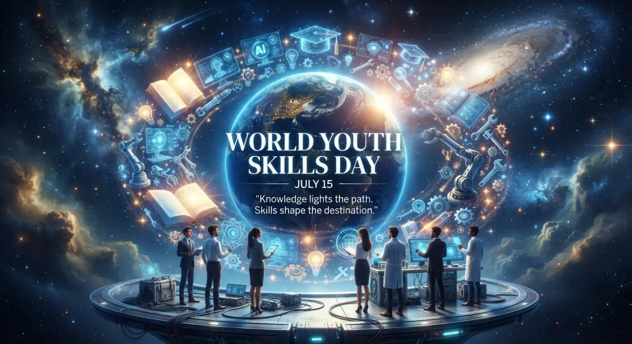 Free Download World Youth Skills Day 2026 High Resolution Poster - High Quality World Youth Skills Day 2026 Poster Image