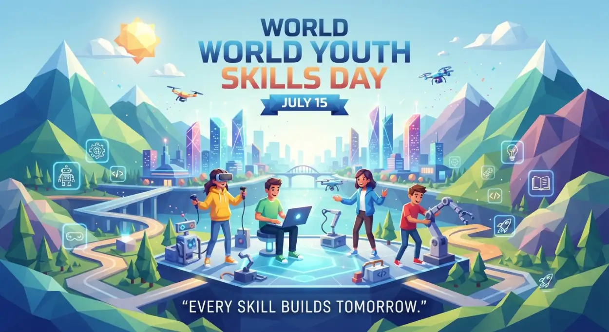 Free Download World Youth Skills Day 2026 Homepage Banner - High Quality World Youth Skills Day 2026 Banner Image
