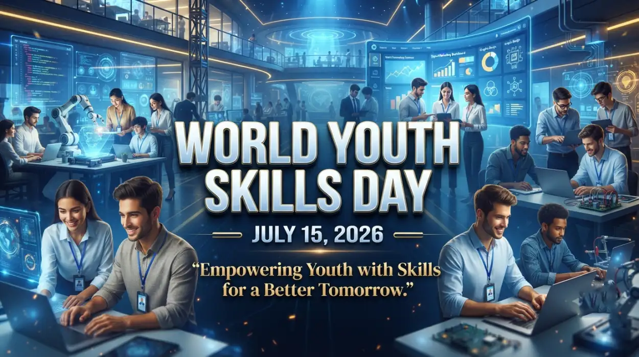 Free Download World Youth Skills Day 2026 Institute Banner - High Quality World Youth Skills Day 2026 Banner Image