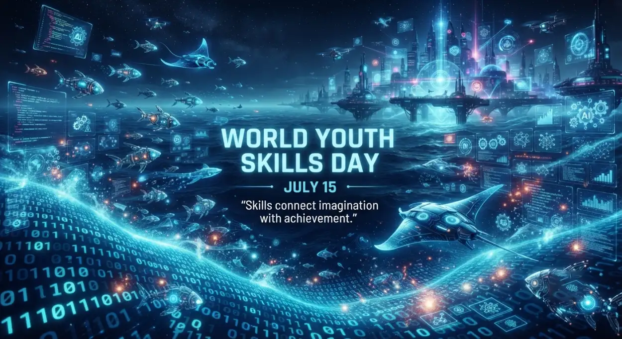 Free Download World Youth Skills Day 2026 Linkedin Banner - High Quality World Youth Skills Day 2026 Poster Image