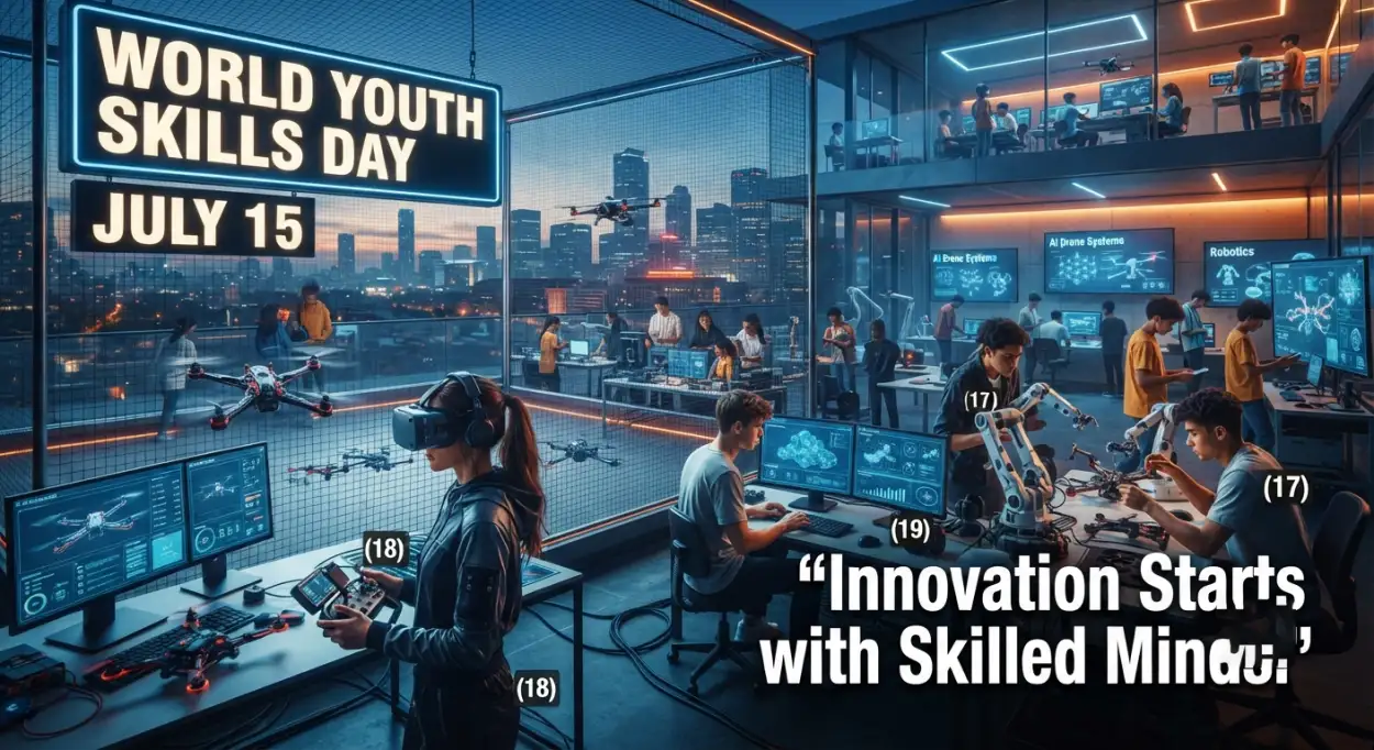 Free Download World Youth Skills Day 2026 Linkedin Banner - High Quality World Youth Skills Day 2026 Banner Image