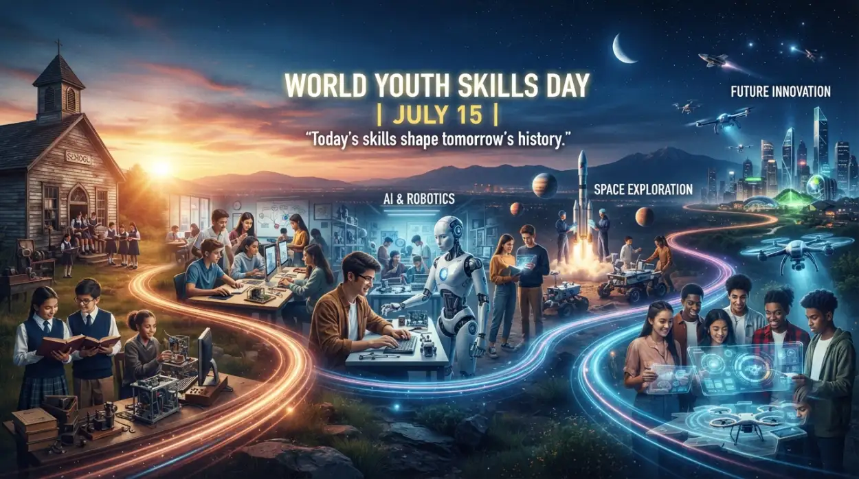 Free Download World Youth Skills Day 2026 Linkedin Post Design - High Quality World Youth Skills Day 2026 Poster Image
