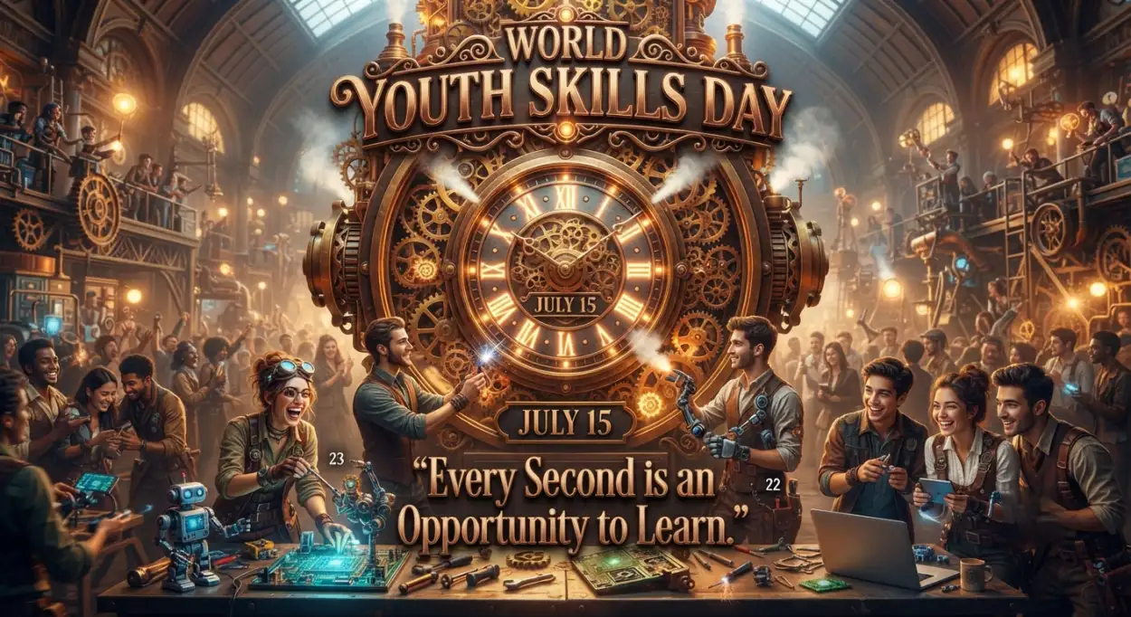 Free Download World Youth Skills Day 2026 Motivational Banner - High Quality World Youth Skills Day 2026 Banner Image