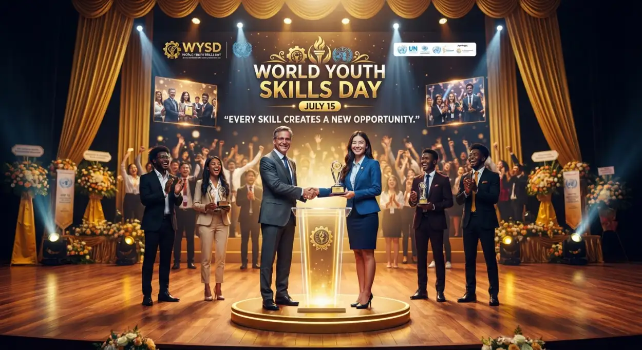 Free Download World Youth Skills Day 2026 Organization Banner - High Quality World Youth Skills Day 2026 Banner Image