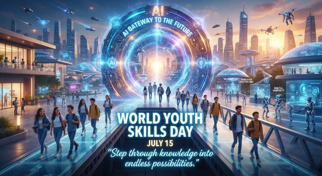 Free Download World Youth Skills Day 2026 Professional Poster - High Quality World Youth Skills Day 2026 Poster Image