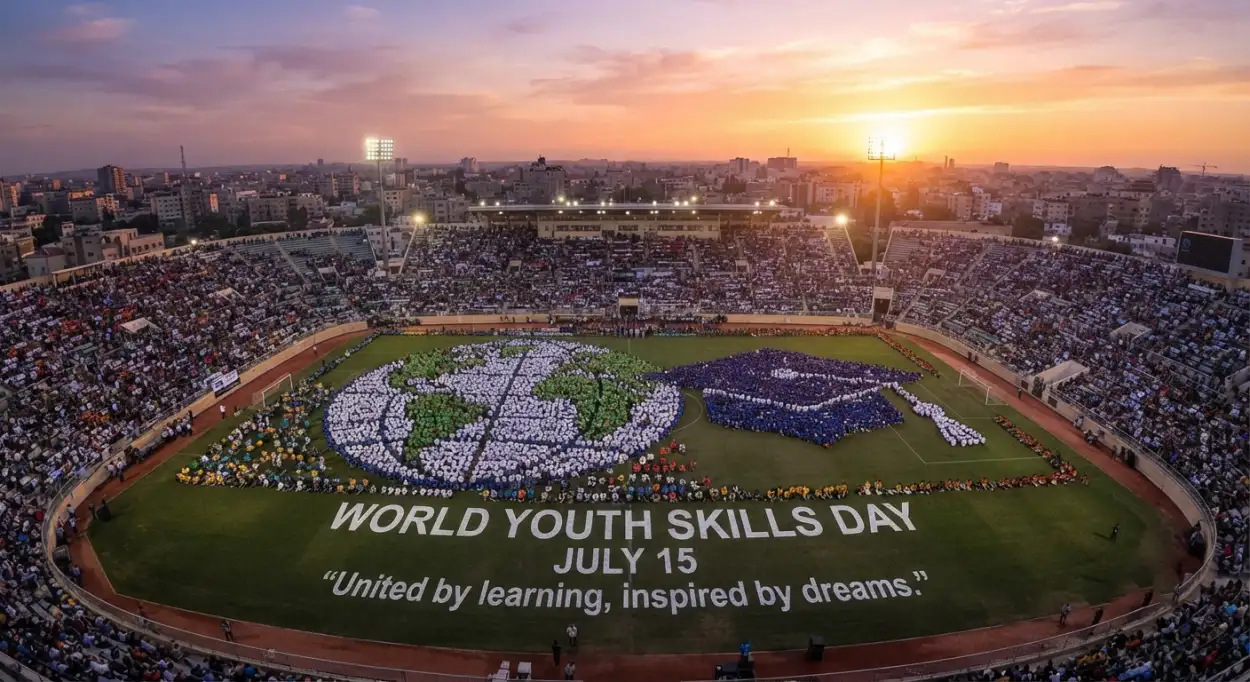 Free Download World Youth Skills Day 2026 X Twitter Post - High Quality World Youth Skills Day 2026 Poster Image