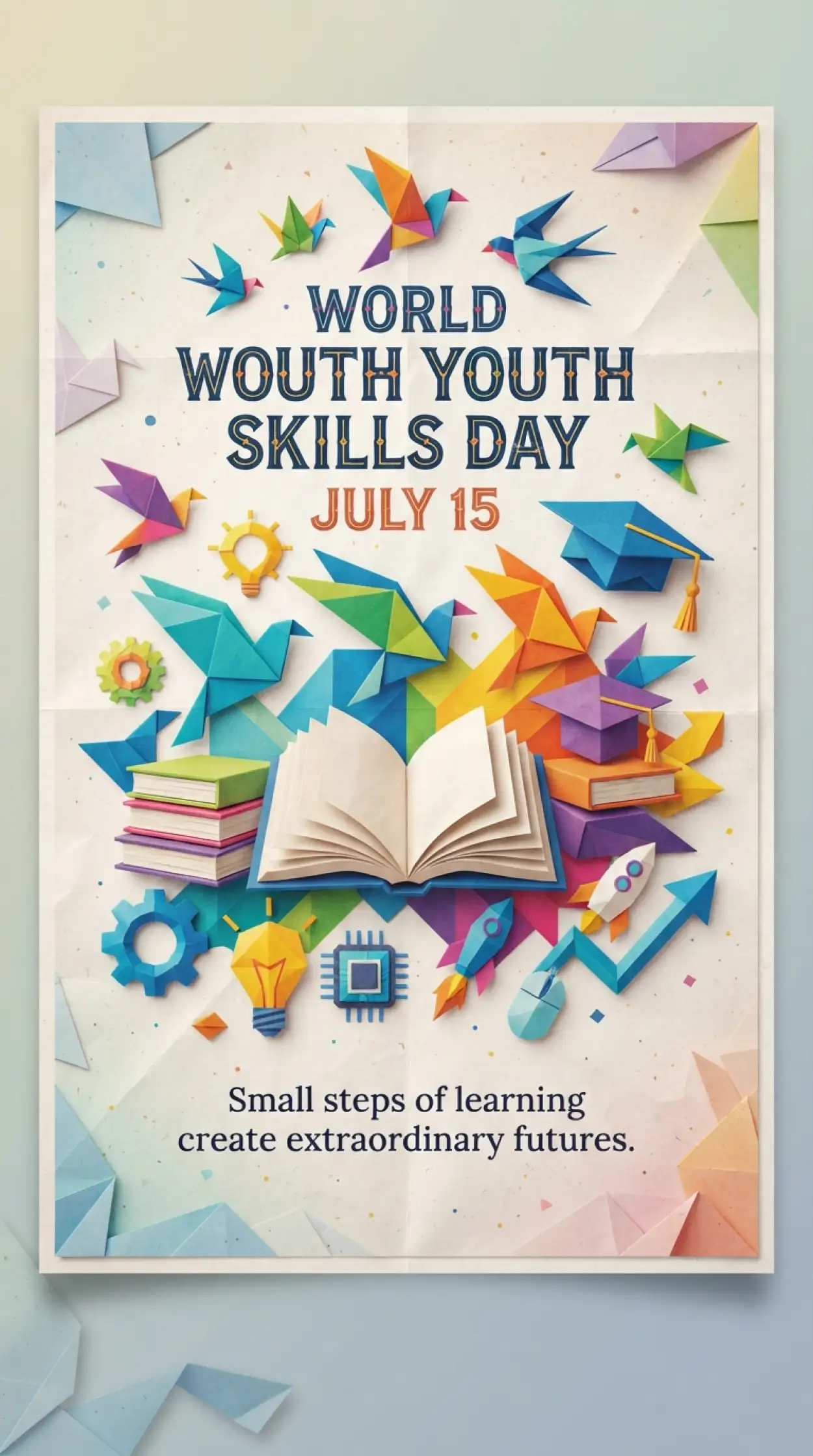 Free Download World Youth Skills Day 2026 Youth Education Poster - High Quality World Youth Skills Day 2026 Poster Image