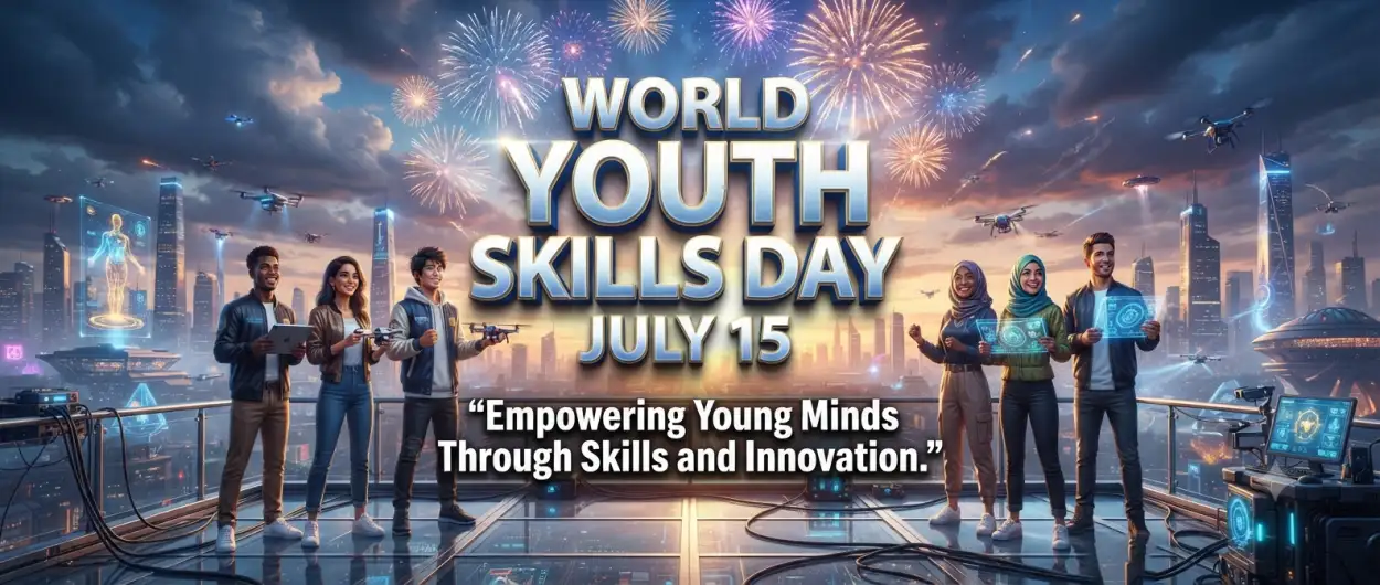 Free Download World Youth Skills Day 2026 Youth Training Banner - High Quality World Youth Skills Day 2026 Banner Image